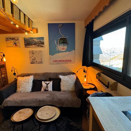 Les Menuires Centre! Chaleureux Studio Sur Les Pistes! Saint-Martin-de-Belleville Bagian luar foto