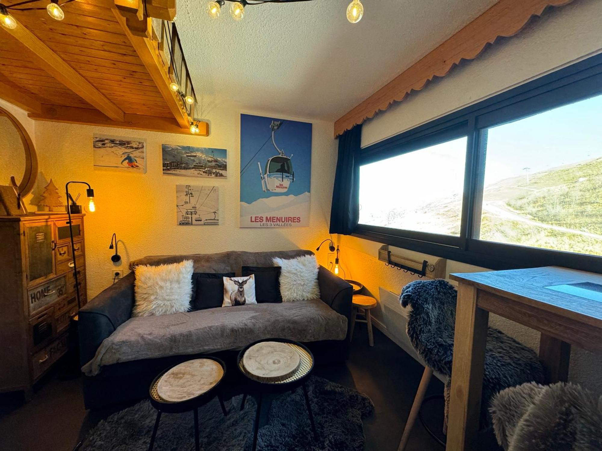 Les Menuires Centre! Chaleureux Studio Sur Les Pistes! Saint-Martin-de-Belleville Bagian luar foto